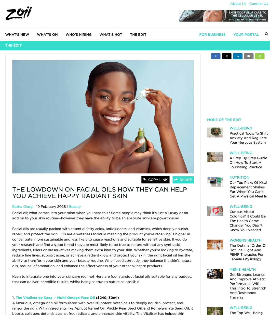 The Lowdown On Facial Oils How They Can Help You Achieve Happy Radiant Skin