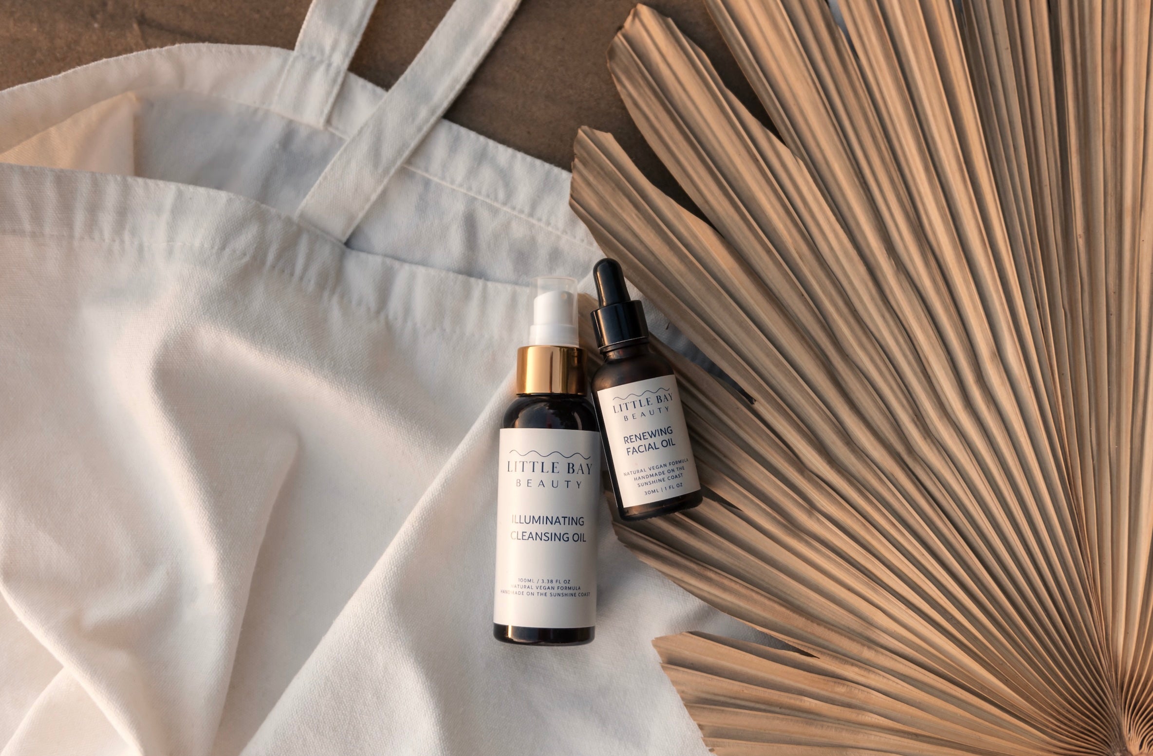 Little Bay Beauty skincare flatlay